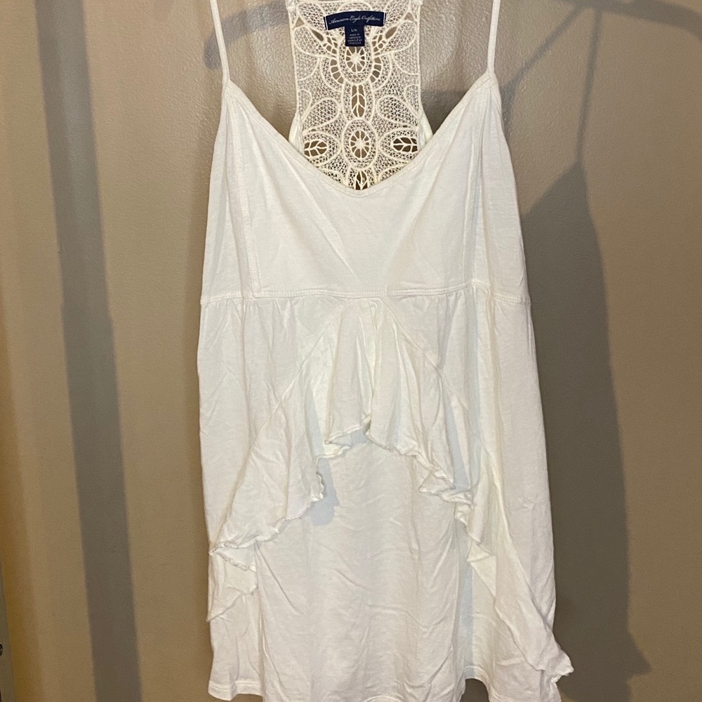 American Eagle Outfitters Cream Top - Large